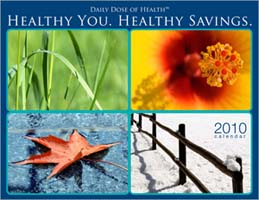 2010 Daily Dose of Health Mini Wall Calendar - Nature